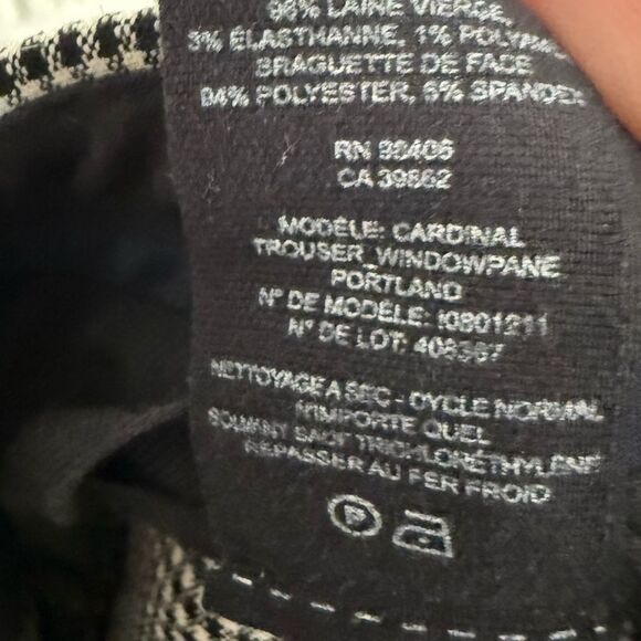 Theory Trecca Virgin Wool Plaid Pant Size 12 - Picture 6 of 6